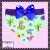Periwinkle with Pixie Pink Bow (Flamingo Beach) +$5.00
