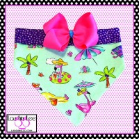 Flamingo Beach Pet Bandana