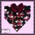 Cranberry Bow (Heart Paw Prints) +$5.00