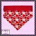 Mosaic Hearts Pet Bandana