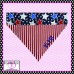 Stars and Stripes Over Collar Pet Bandana