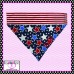 Stars and Stripes Over Collar Pet Bandana