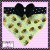 Black Bow with White (Bee Happy) +$3.00