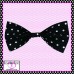 Black Polka Dot Bow Tie