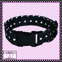 Black Polka Dot Pet Collar