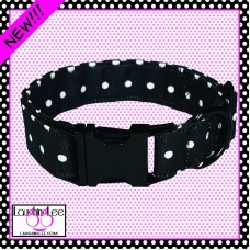 Black Polka Dot Pet Collar