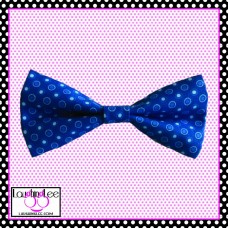 Blue Line Dot Bow Tie