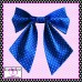 Blue Line Dot Sailor Bow