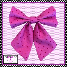 Pink with Small Red Dots Sailor Bow