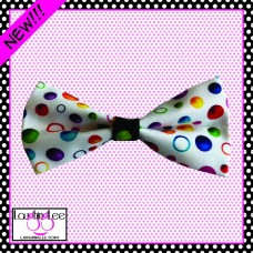 Bubbles Bow Tie - White