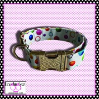Bubbles Pet Collar (White)
