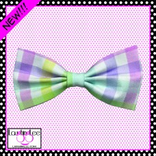 Spring Gingham Bow Tie