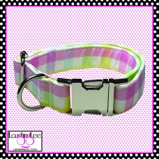 Spring Gingham Pet Collar