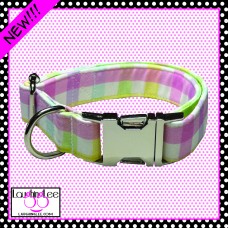 Spring Gingham Pet Collar