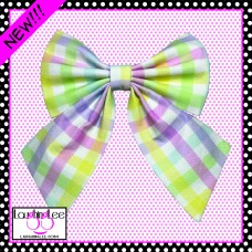 Spring Gingham Sailor Bow