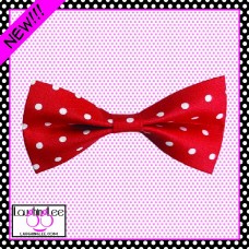 Red Polka Dots Bow Tie