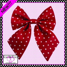 Red Polka Dots Sailor Bow