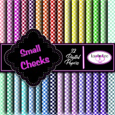 Small Checked Digital Paper