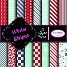 Winter Stripes Paper Pack