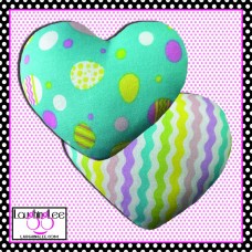 Easter Parade Stuffed Heart Dog Toy Easter Parade Stuffed Heart Dog Toy