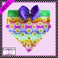 Happy Daisies Mint Pet Bandana Happy Daisies Mint Pet Bandana
