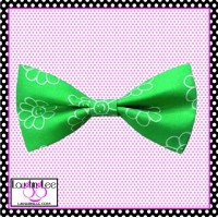 Mint Daisies Bow Tie