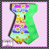Happy Daisies Mint Pet Tie