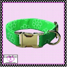Mint Daisies Pet Collar