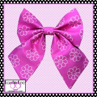 Pink Daisies Sailor Bow