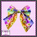 Happy Daisies Stripe Sailor Bow