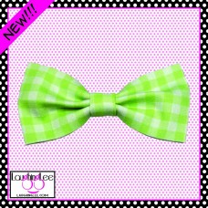 Green Gingham Bow Tie