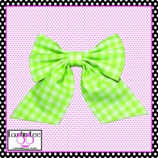 Green Gingham Sailor Bow Green Gingham Sailor Bow