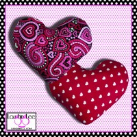 Paisley Hearts Stuffed Heart Dog Toy