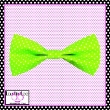 Lime Green Dots Bow Tie