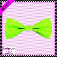 Lime Green Dots Bow Tie