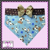 Brown Puppy Party Pet Bandana