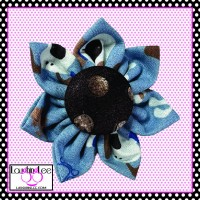 Brown Puppy Party Collar Flower