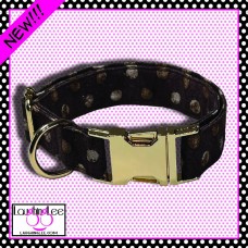 Brown Dots Pet Collar