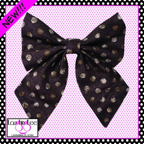 Brown Dots Sailor Bow