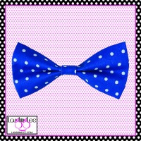 Blue Polka Dots Bow Tie Blue Polka Dots Bow Tie