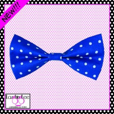 Blue Polka Dots Bow Tie