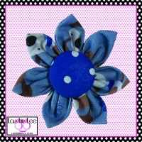 Blue Puppy Party Collar Flower Blue Puppy Party Collar Flower