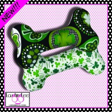 Shamrock Shenanigans Stuffed Dog Bone Toy