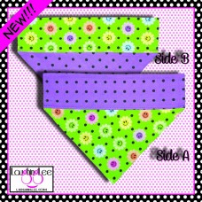 Smiling Daisies Green Over Collar Pet Bandana Smiling Daisies Green Over Collar Pet Bandana