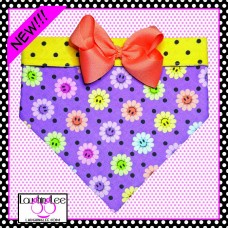 Smiling Daisies Purple Pet Bandana Smiling Daisies Purple Pet Bandana