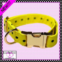 Yellow LaughingLee Dots Pet Collar Yellow LaughingLee Dots Pet Collar