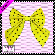 Yellow LaughingLee Dots Sailor Bow Yellow LaughingLee Dots Sailor Bow