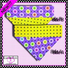 Smiling Daisies Purple Over Collar Pet Bandana Smiling Daisies Purple Over Collar Pet Bandana