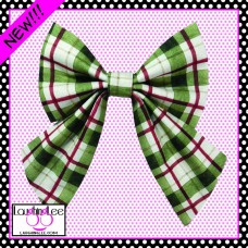 Winter Plaid Sailor Bow