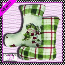 Snow Family Stuffed Christmas Stocking Toy